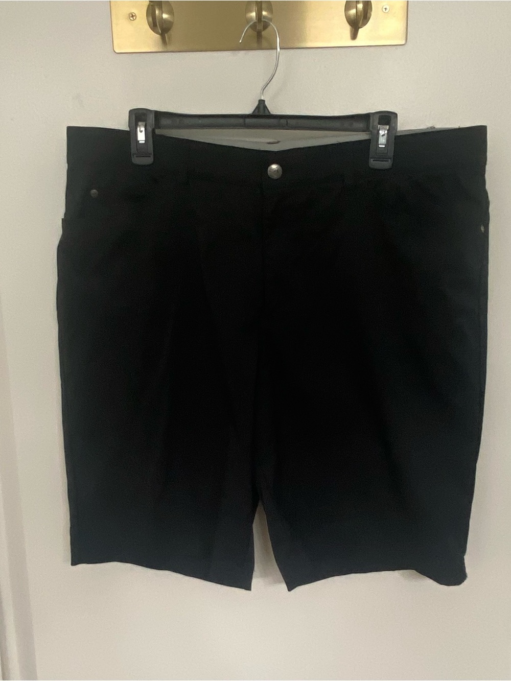 Adidas Men’s Golf Shorts Size 38 Black Stretch Performance 10” Athletic